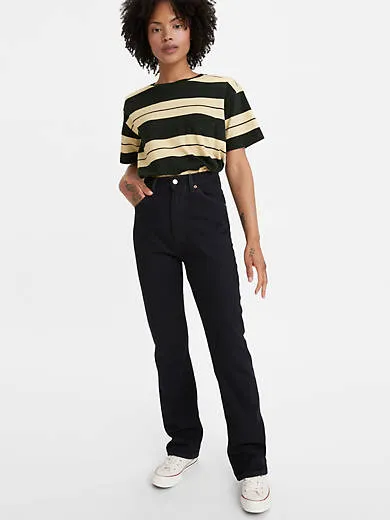 

Женские джинсы 701 1950-х годов Levi's, цвет Black Lizard
