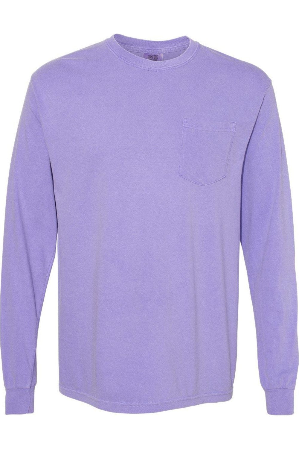 

Футболка Comfort Colors Garment-Dyed Heavyweight с длинным рукавом и карманом, фиолетовый