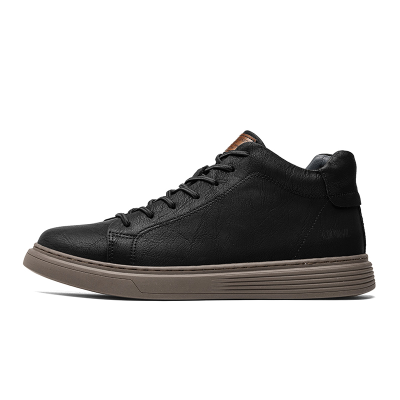 

Кроссовки для скейтбординга средней высоты унисекс Qiandongmeili, Black Single Layer Shoes
