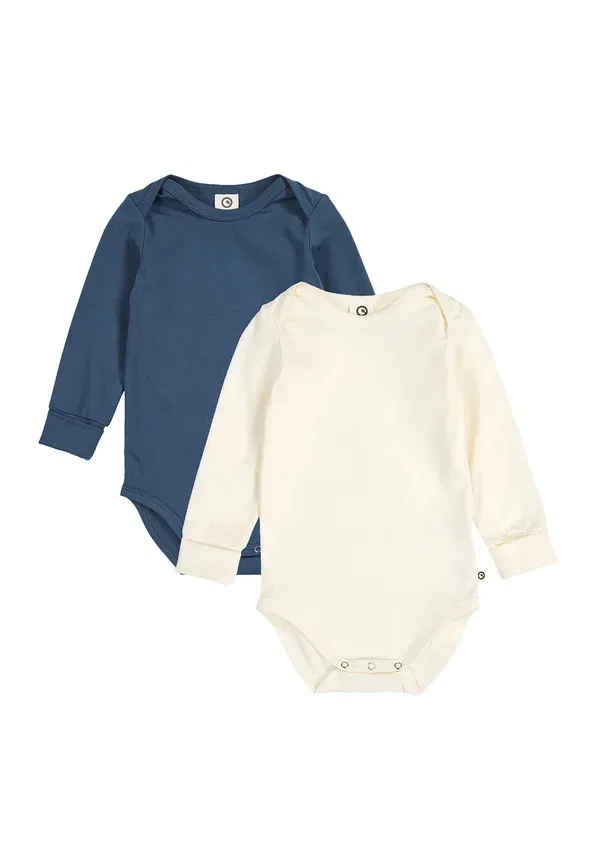Боди для младенцев и малышей Green Cotton 2 pack body Müsli, тофу-нави