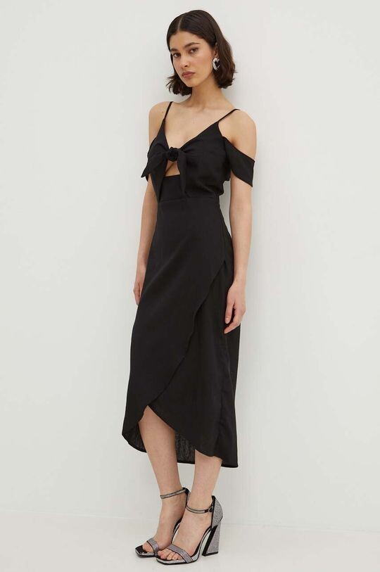 

Льняное платье Cassie Dress Never Fully Dressed, черный