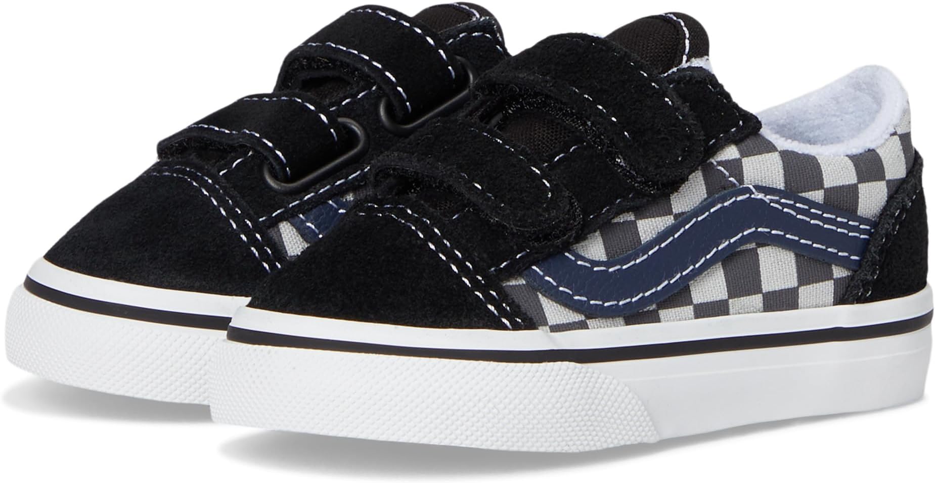 

Кроссовки Vans Kids Toddler Old Skool V, Tonal Check Blue