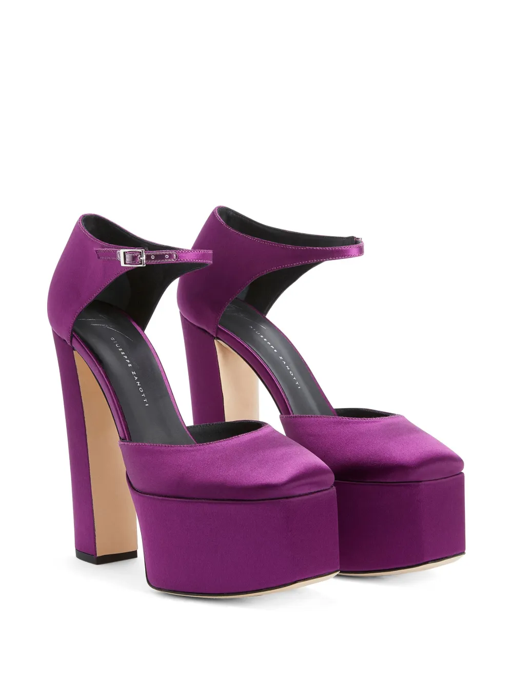 Атласные туфли Bebe 150 Giuseppe Zanotti, фиолетовый — фото 2