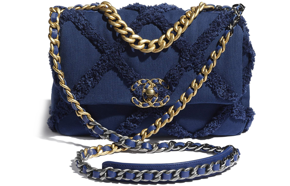 

CHANEL Хлопковая сумка через плечо с телячьей кожей