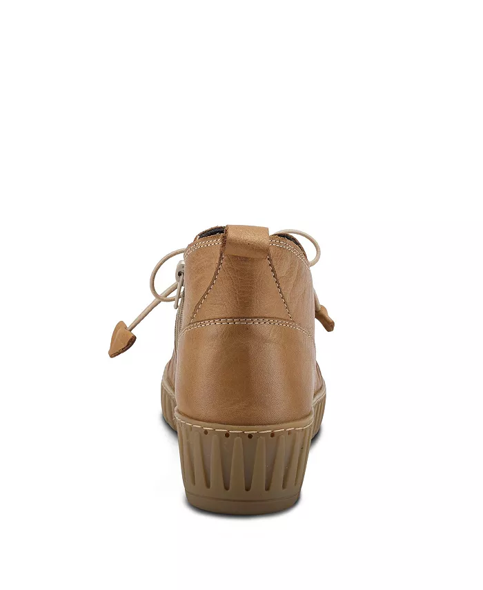 Туфли Nespea Premium Leather на танкетке с эластичной завязкой и съемной стелькой Spring Step, загар/бежевый — фото 4