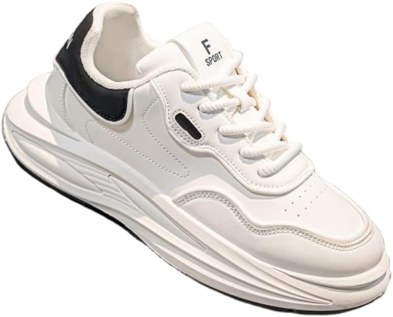 

Мужские спортивные повседневные кроссовки на толстой подошве с верхом из полиуретана, резиновой подошвой, дышащие, противоскользящие, прочные. Подходят для активного отдыха и повседневной носки Fmshi, черный