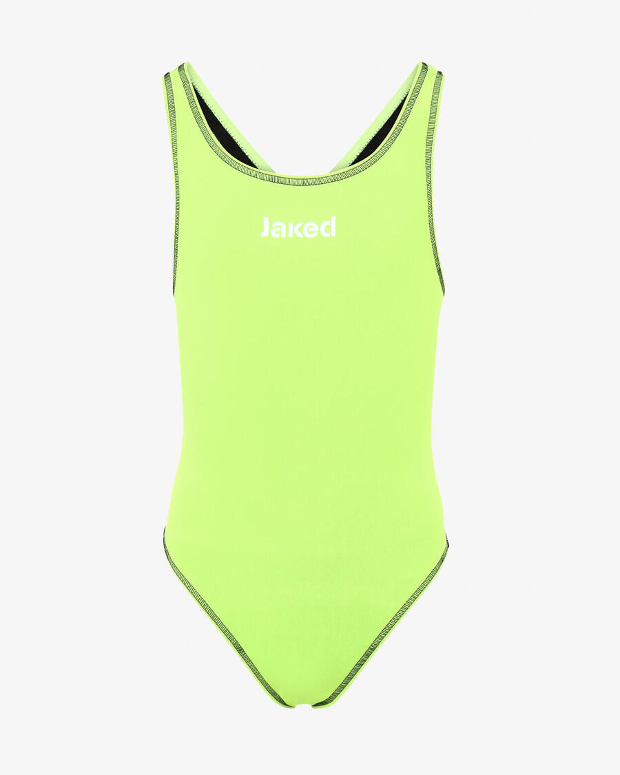 

JAKED желто-черный синтетический купальник для девочек