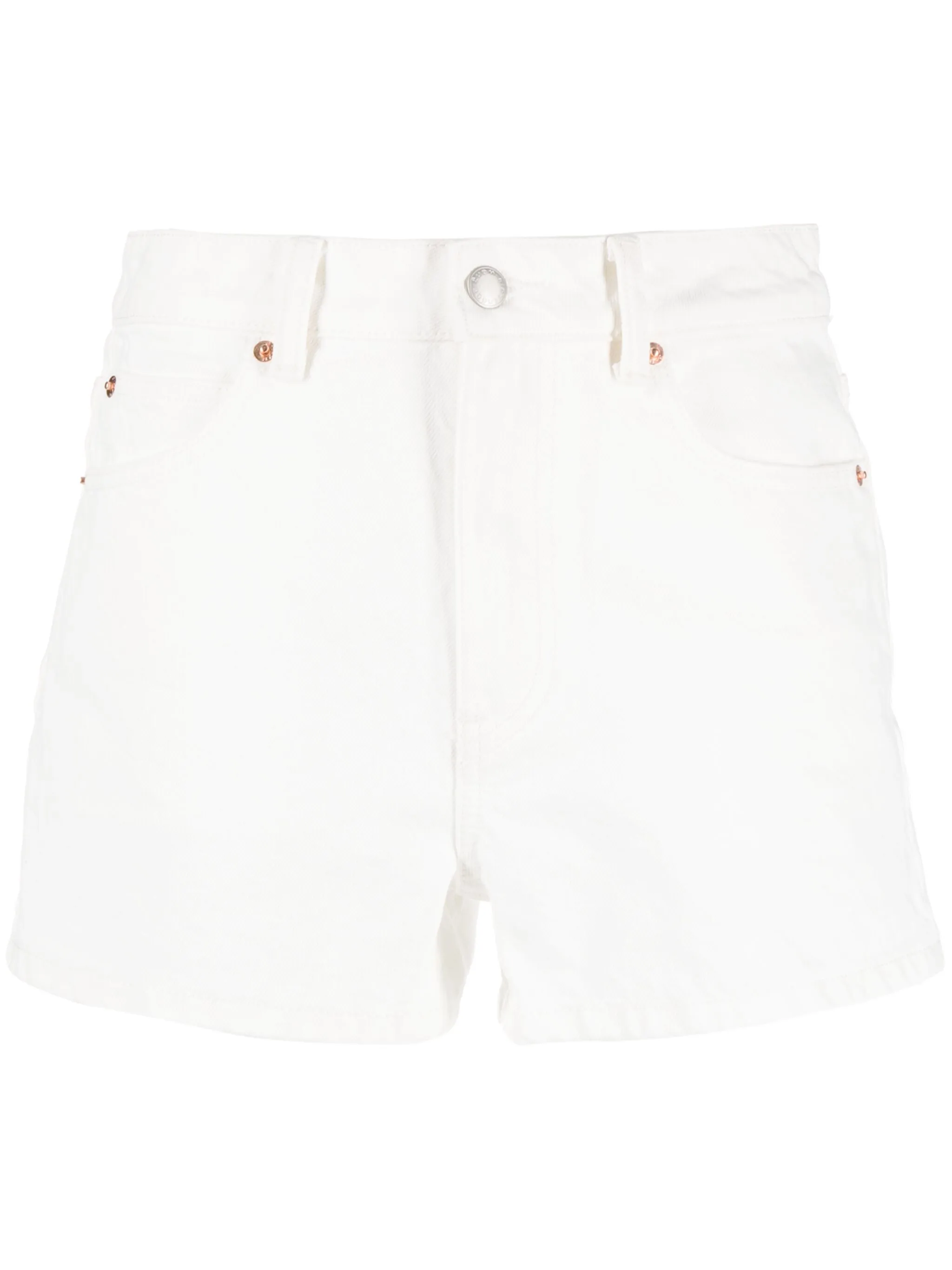 

Джинсовые шорты с завышенной талией Alexander Wang, белый