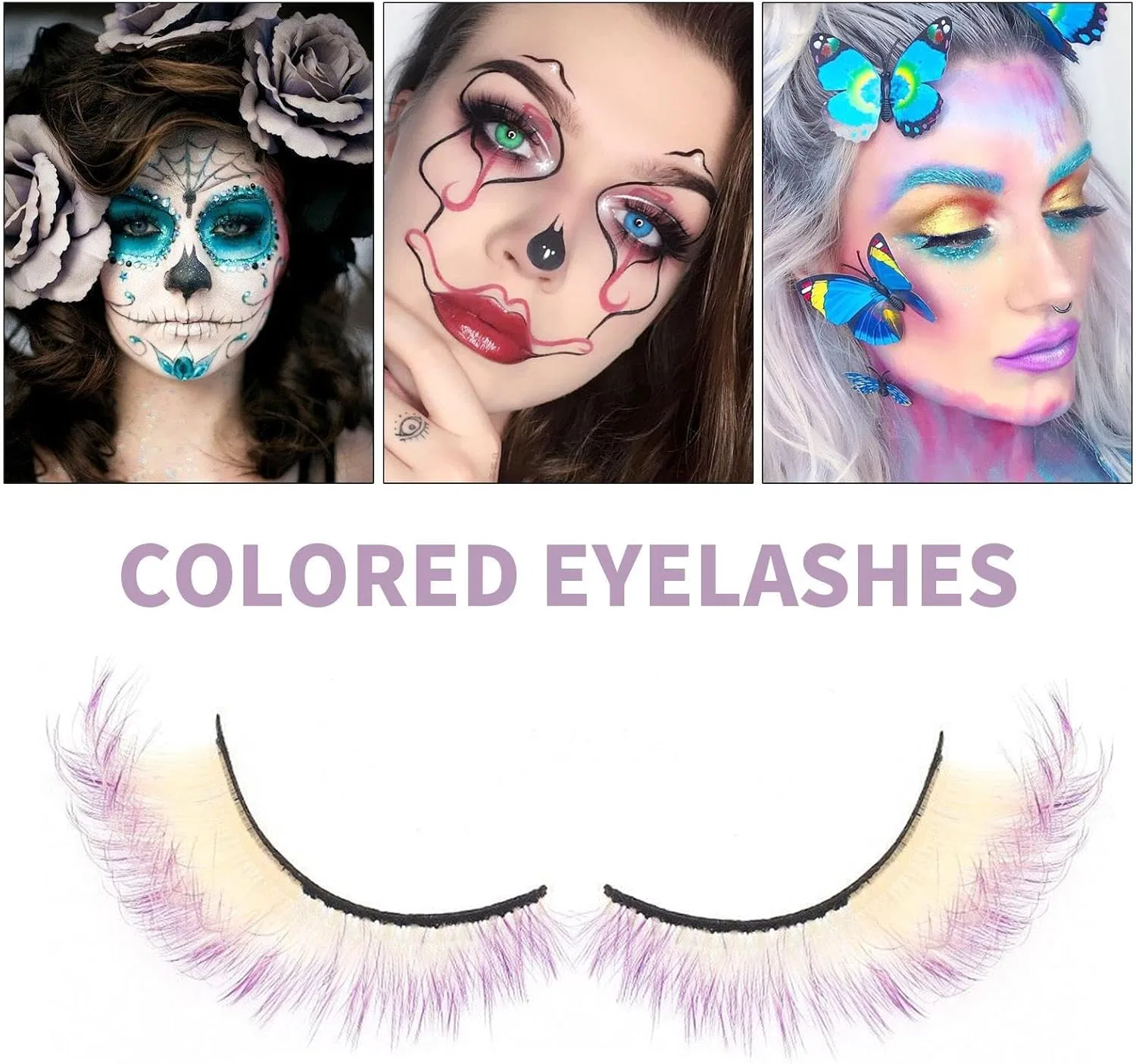 Накладные ресницы Rainbow Lash от Yorarely, разноцветные, 1 шт — фото 4