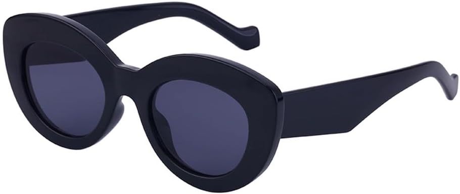 

Винтажные круглые солнцезащитные очки «кошачий глаз» для женщин, ретро-солнцезащитные очки «кошачий глаз» для женщин, модные солнцезащитные очки-бабочки WNCKSQ, C1matteblack