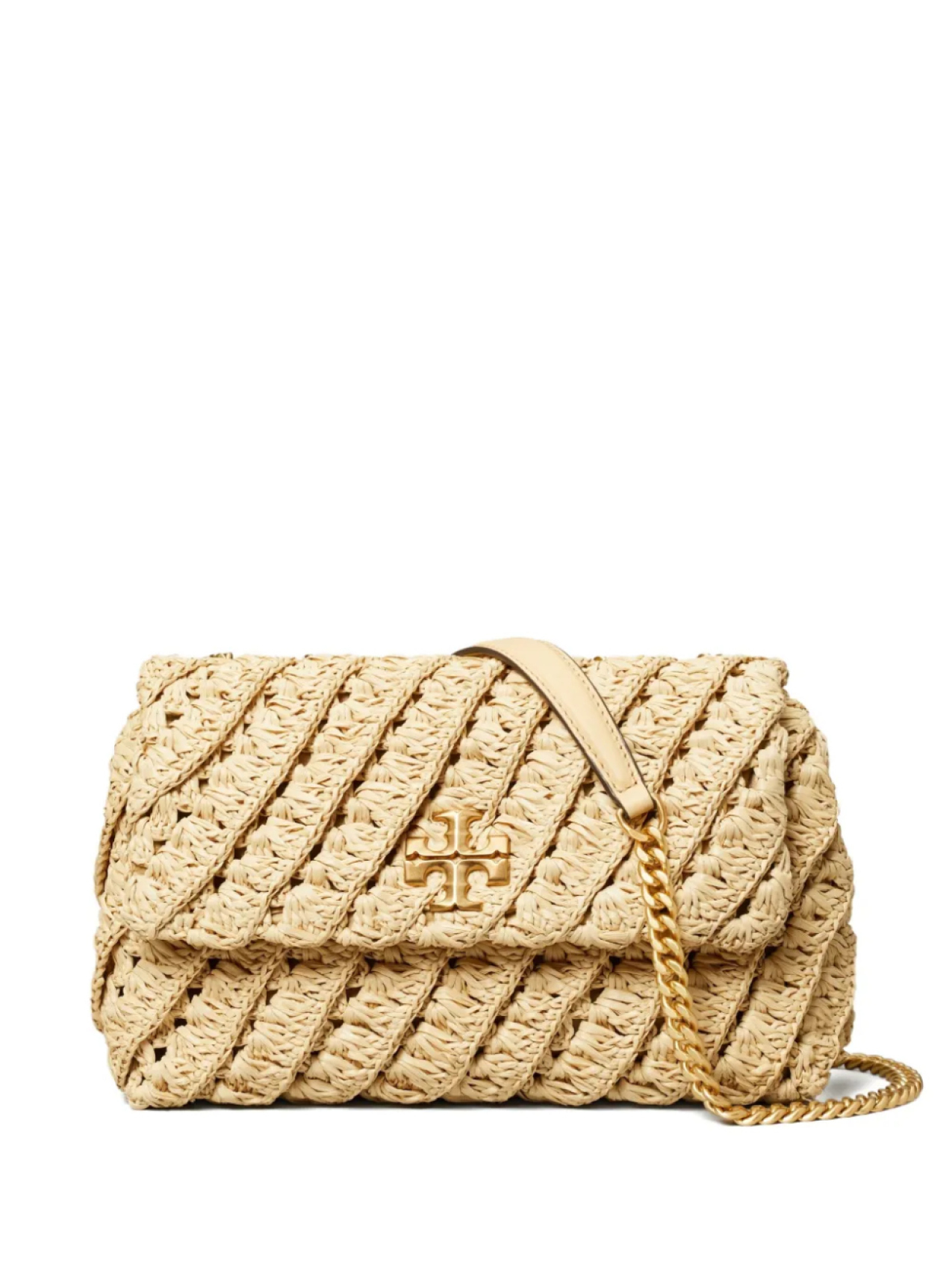 

Tory Burch соломенная сумка на плечо Kira, нейтральный