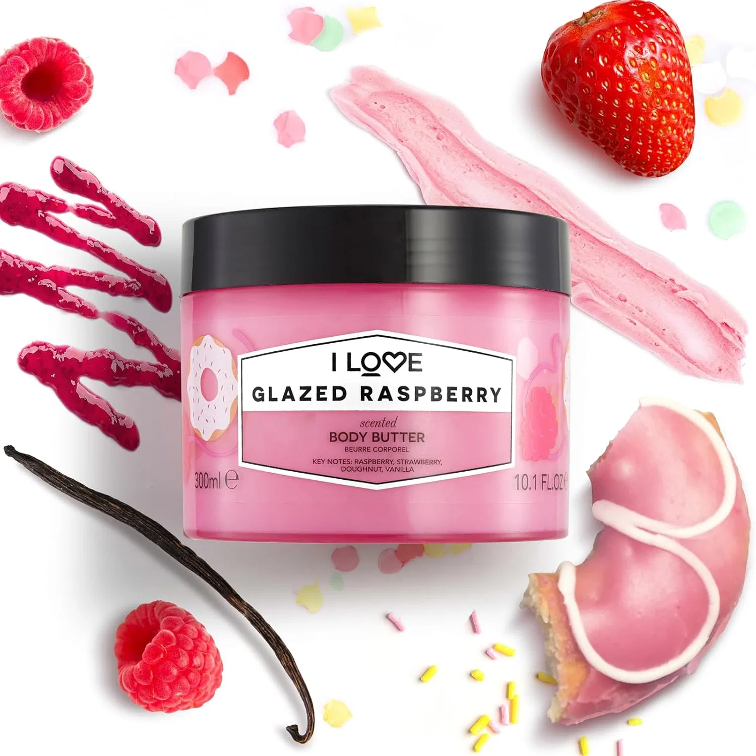 Ароматизированное масло для тела I Love Glazed Raspberry 330 мл I Love — фото 2