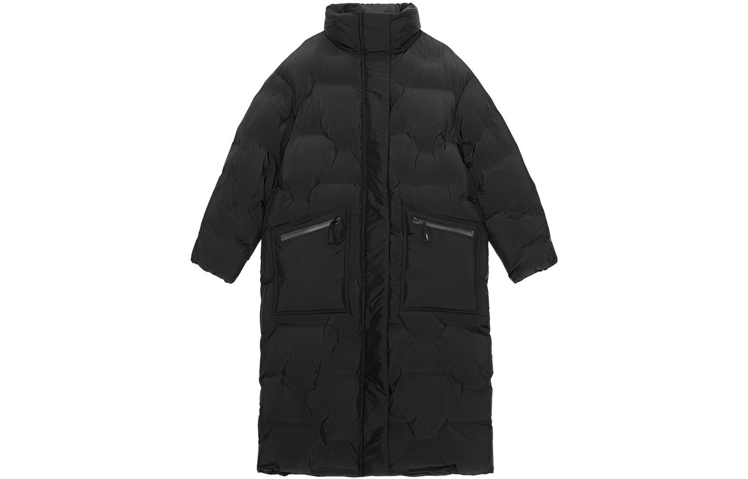 

Утепленное худи-пальто GANNI, черный