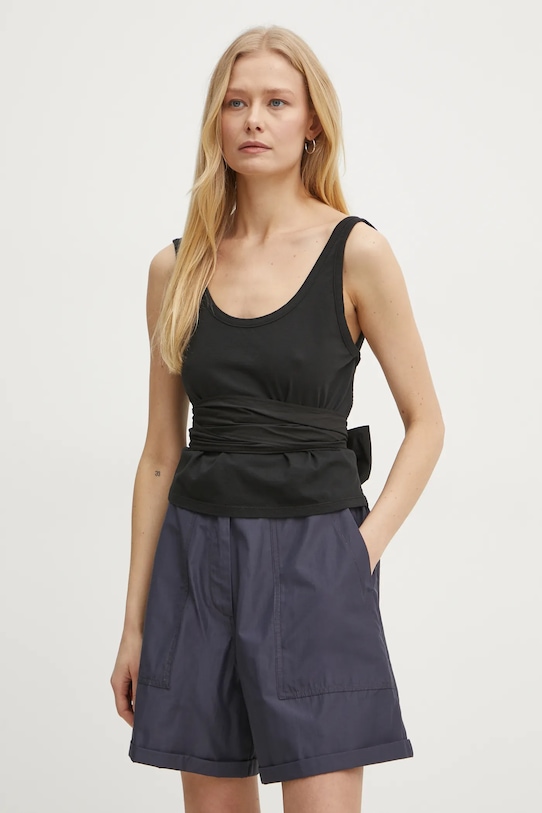 

Хлопковая майка Forte Forte, черный