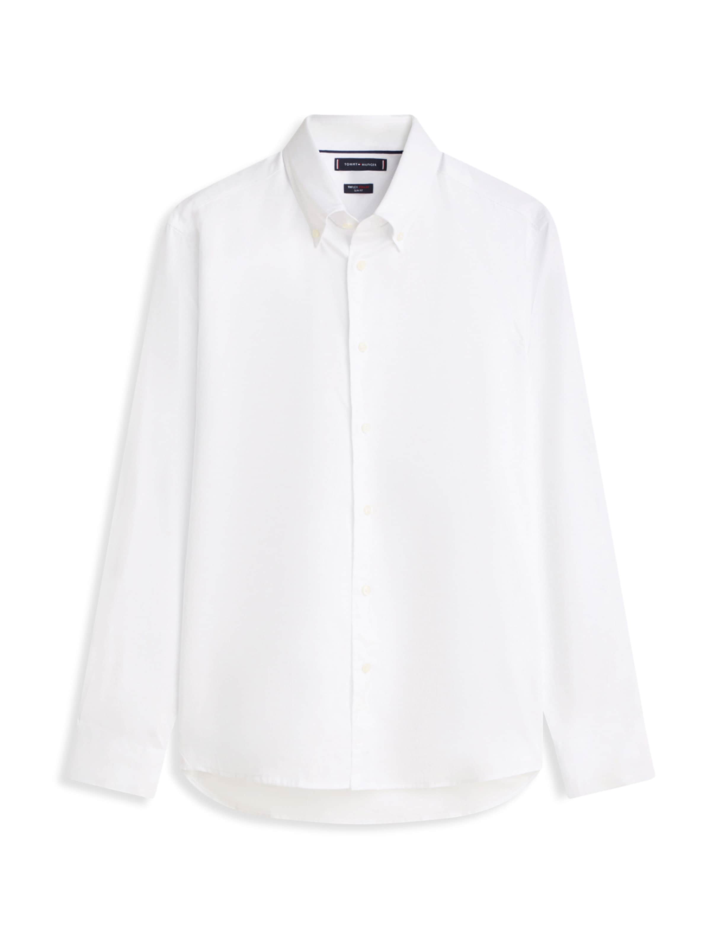 

TOMMY HILFIGER Белая рубашка на пуговицах 'FLEX' Regular fit