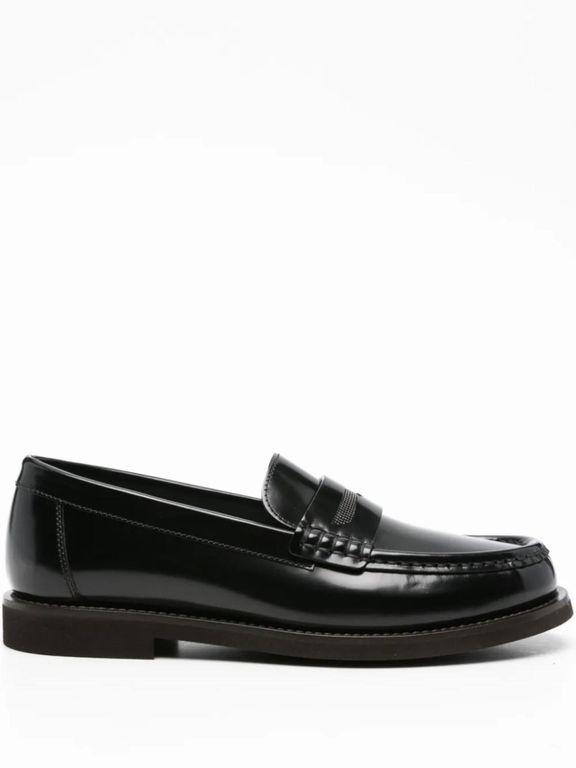 Лоферы Brunello Cucinelli Monili с цепочкой, черный