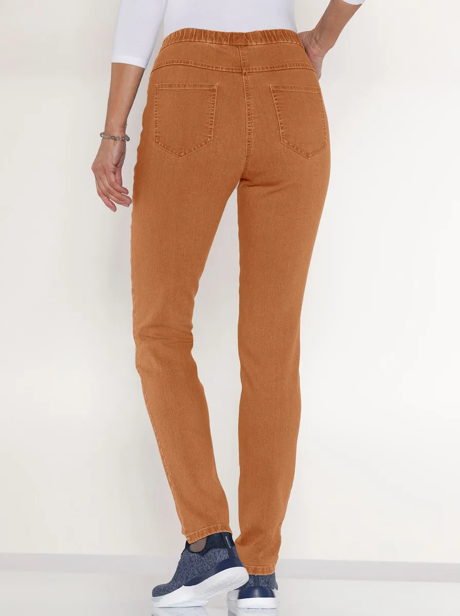 

Джинсовые джеггинсы Classic Basics (1 шт.), терракотовый