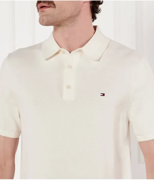 Поло ESSENTIAL regular fit Tommy Hilfiger, экрю — фото 4