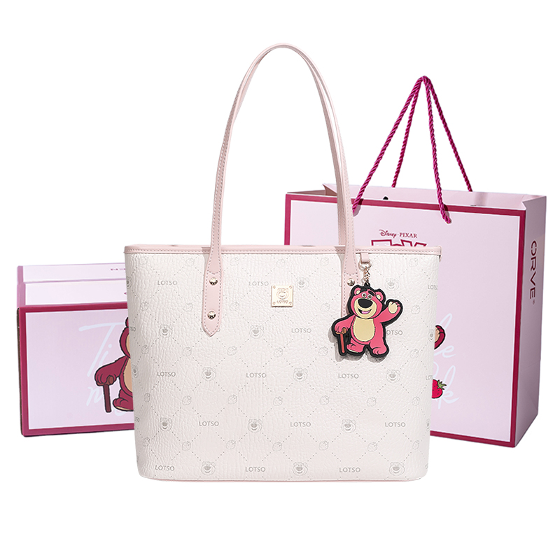 

Disney Лотсо ПВХ женская сумка-шоппер разноцветная, White[Lotso Box+Shopping Bag]