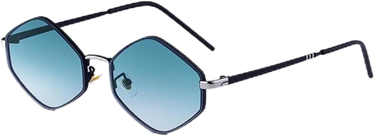 

Винтажные шестиугольные солнцезащитные очки в стиле стимпанк для женщин, роскошные, классические, в стиле панк, с защитой от УФ-излучения UV400, ретро, ​​для вождения TVTBBVV, C6gradientgreengray