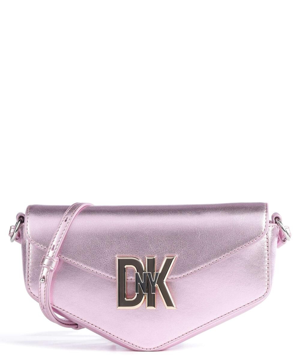 

Сумка через плечо Milano Downtown из мелкозернистой яловой кожи. Dkny, розовый