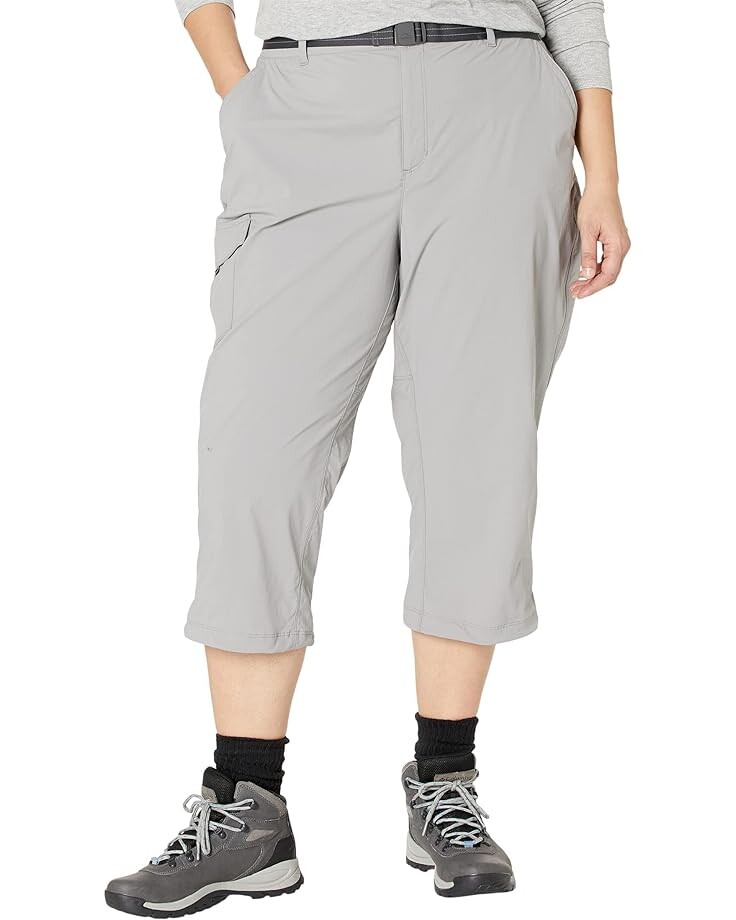 

Брюки L.L.Bean Plus Size Tropicwear Capri, серый
