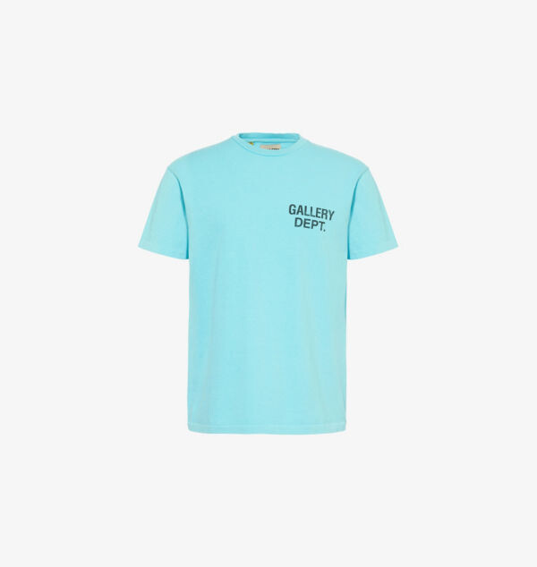 

Футболка сувенирная из хлопкового трикотажа с коротким рукавом Gallery Dept, цвет lt teal