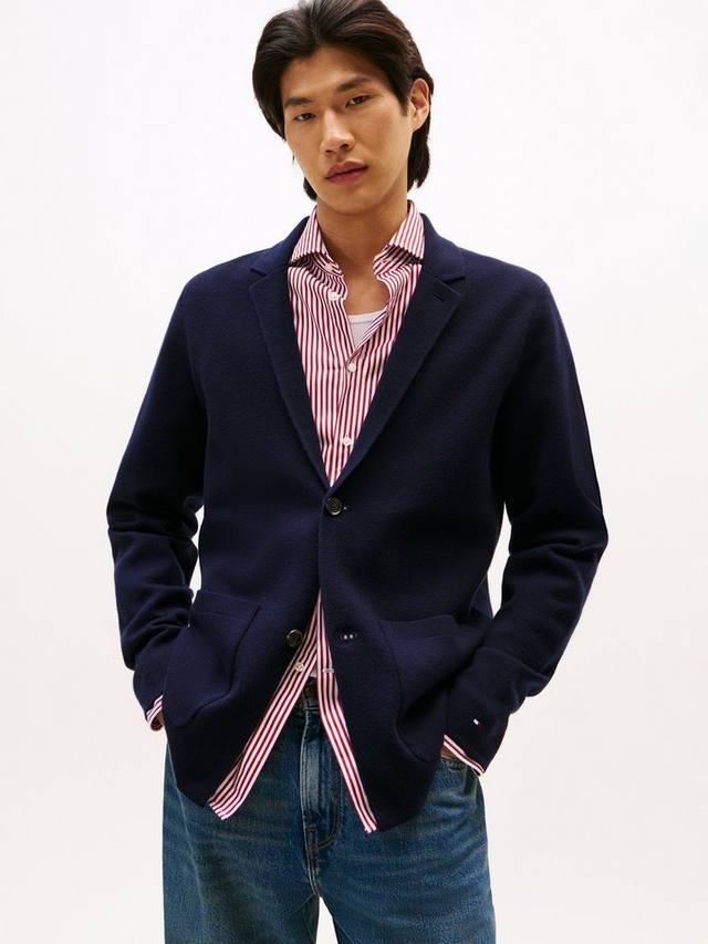 

Кардиган с воротником из шерстяной смеси Tommy Hilfiger