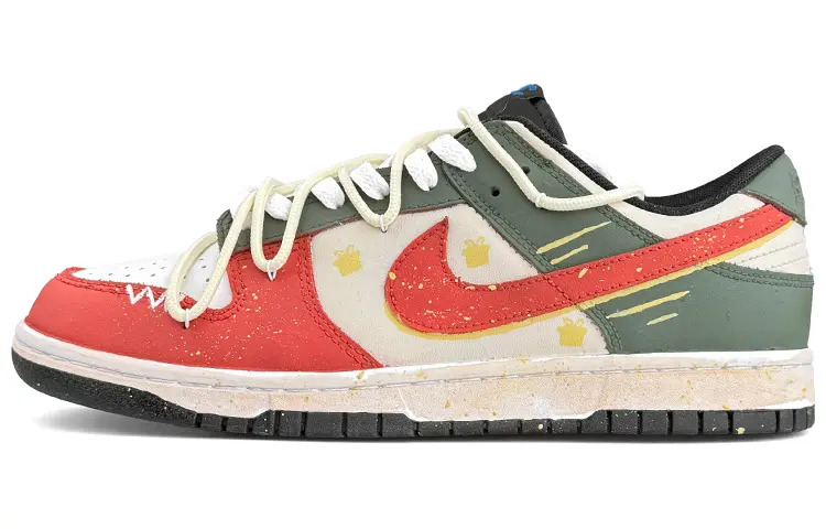 

Кроссовки Nike Dunk Skateboarding Shoes Women's Low-top Green, цвет Orange