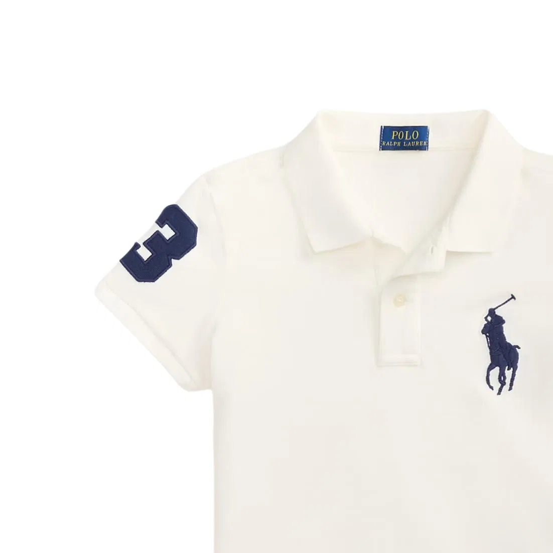 Поло свободного кроя Polo Ralph Lauren Big Pony белое — фото 4