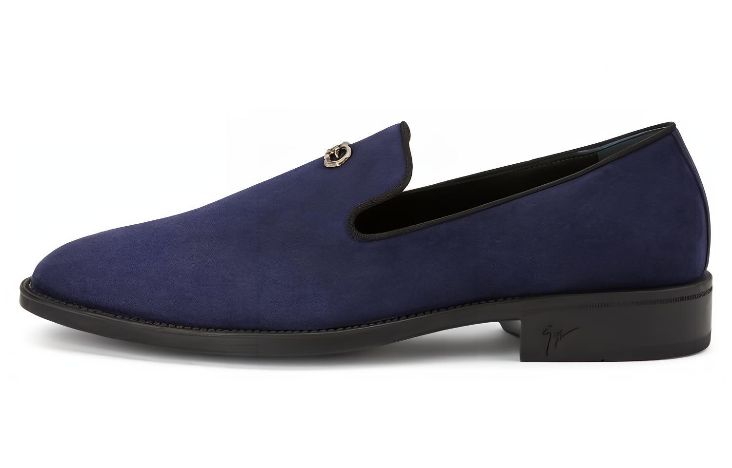 

Giuseppe Zanotti Замшевые мокасины с логотипом Imrham