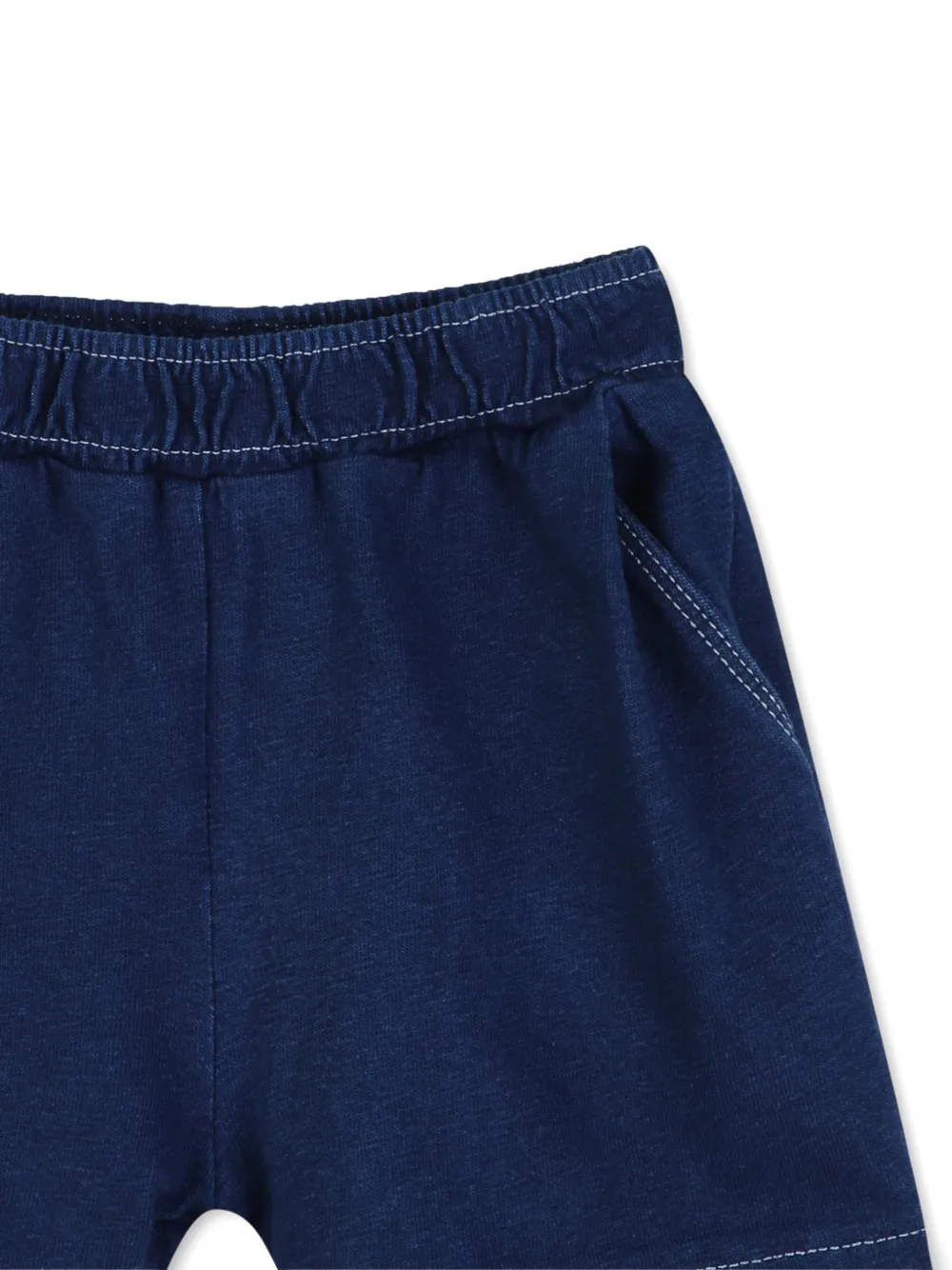 Шорты с эластичным поясом Kenzo Kids, синий — фото 3