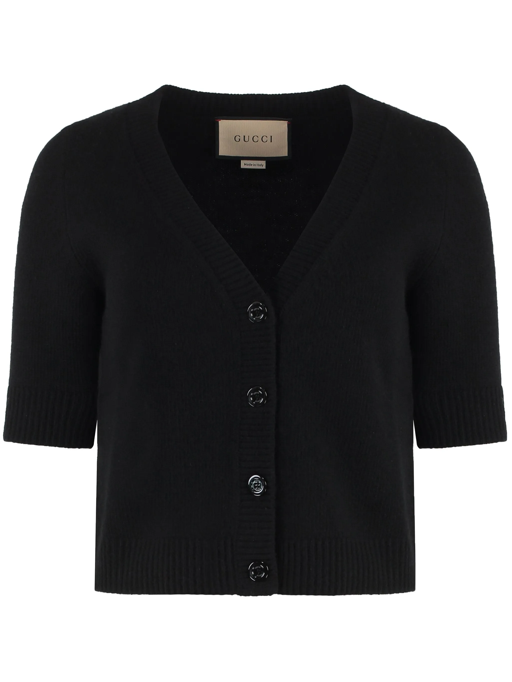 

Кардиган с V-образным вырезом Gucci, черный
