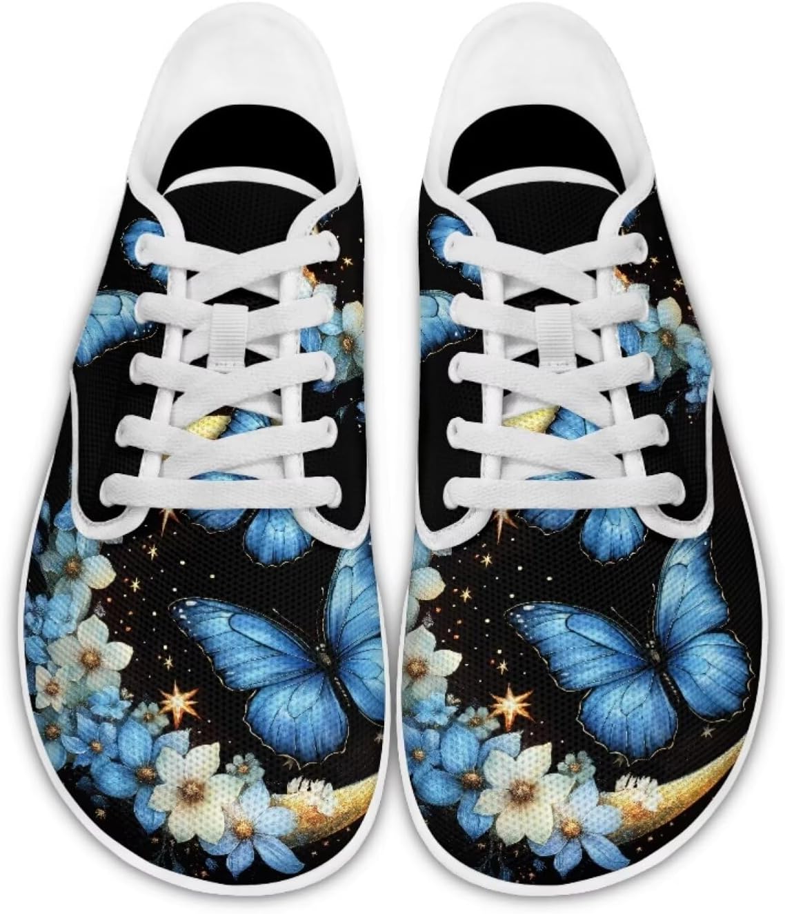 

Женские повседневные туфли-бабочки для танцев, деловые лоферы, балетки, прогулочные кроссовки для путешествий Ecaestolph, черный/синий