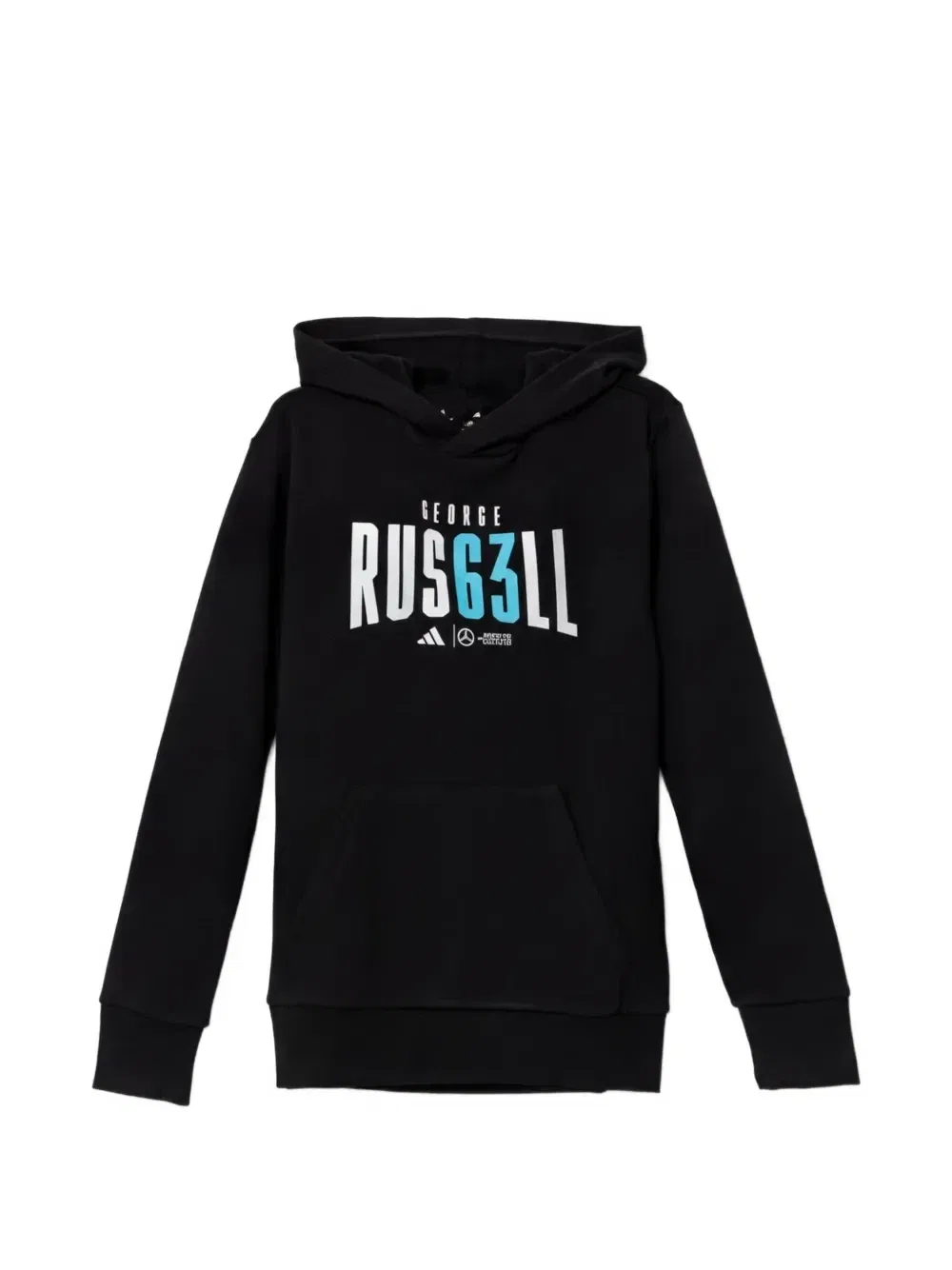 Худи с графичным принтом Adidas Kids, черный