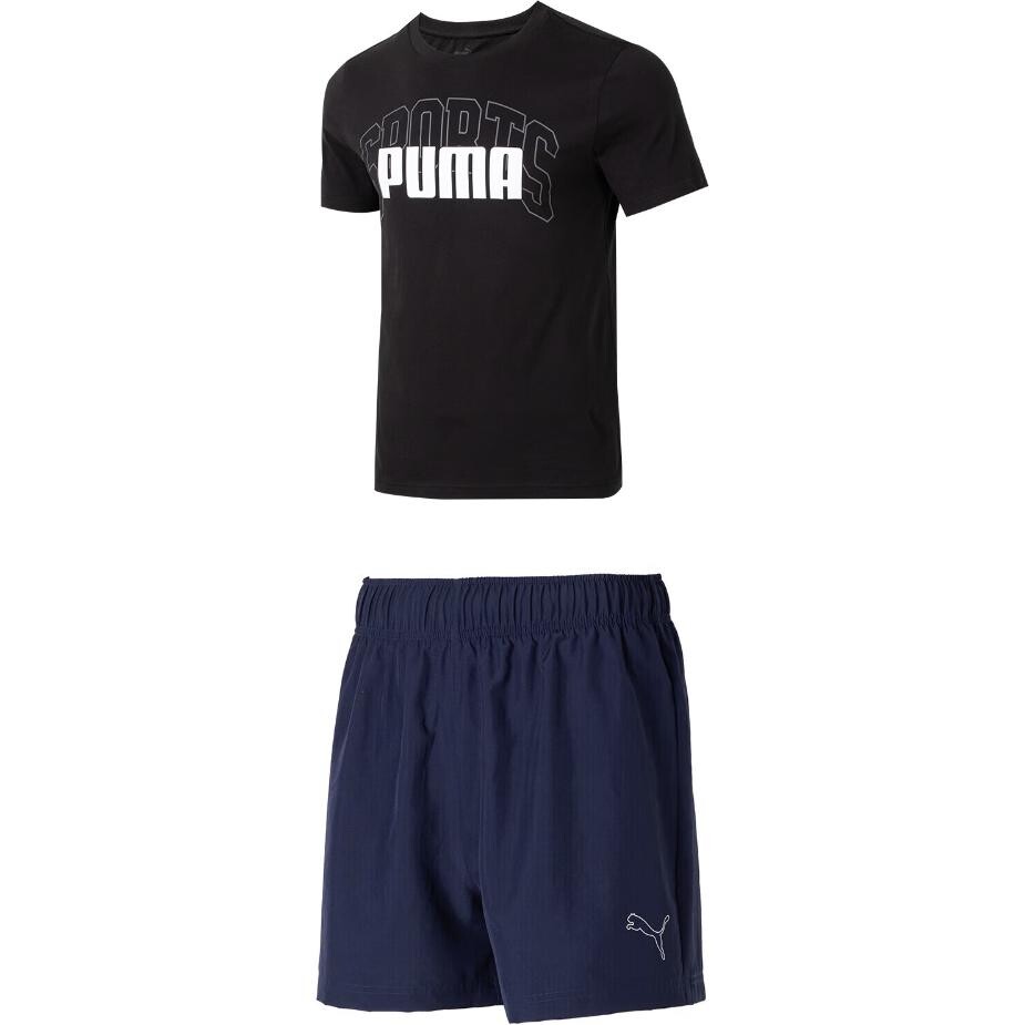 

Повседневная спортивная одежда для мужчин, черный и синий Puma, синий