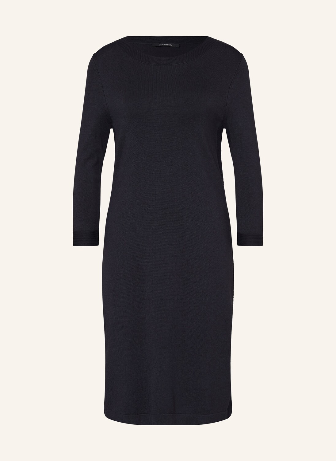 

Трикотажное платье с рукавами 3/4. Comma, синий