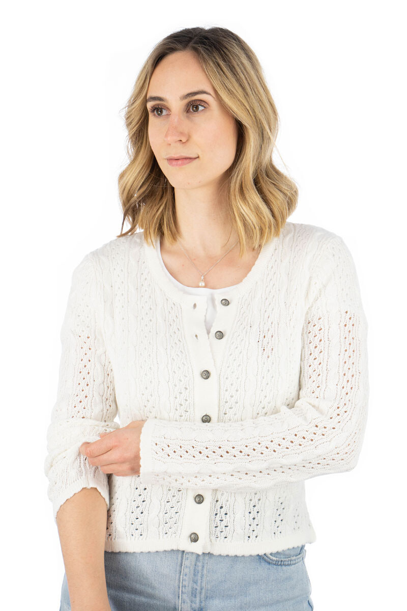 

Кардиган OS Trachten Strickjacke Gleki, цвет ecrue