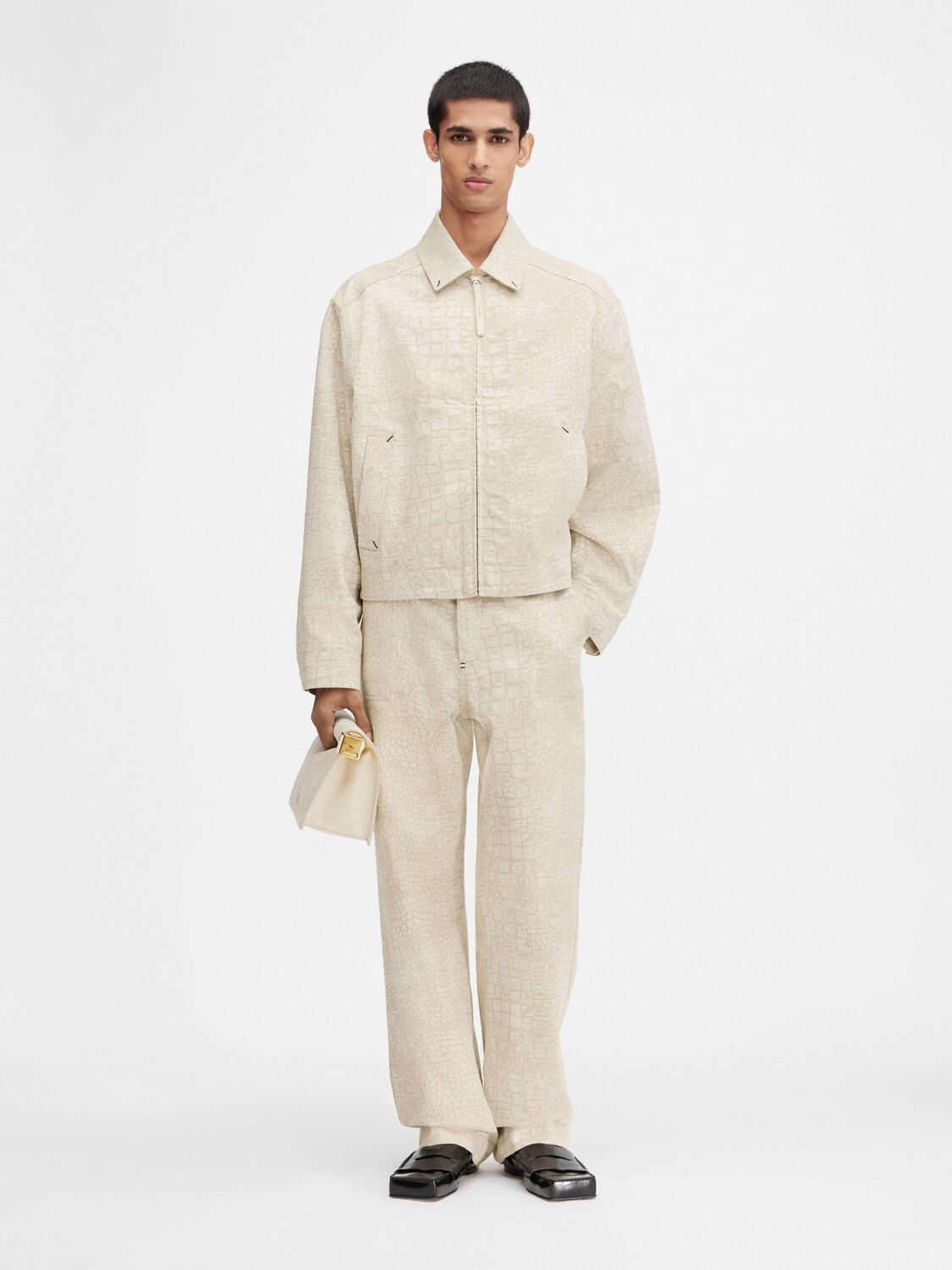 

Рабочая джинсовая куртка JACQUEMUS The Canevas de-Nîmes denim jacket, бежевый