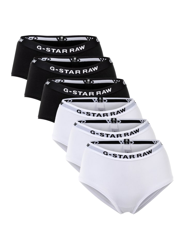 

Трусы G-Star Raw Slip 6er Pack, черный/белый