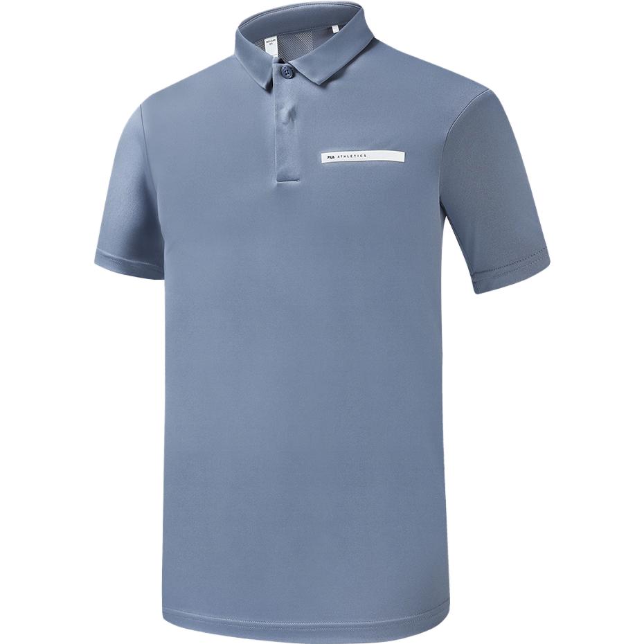 

Футболка поло Latte Girl 3.0 мужская синяя с эффектом железа FILA