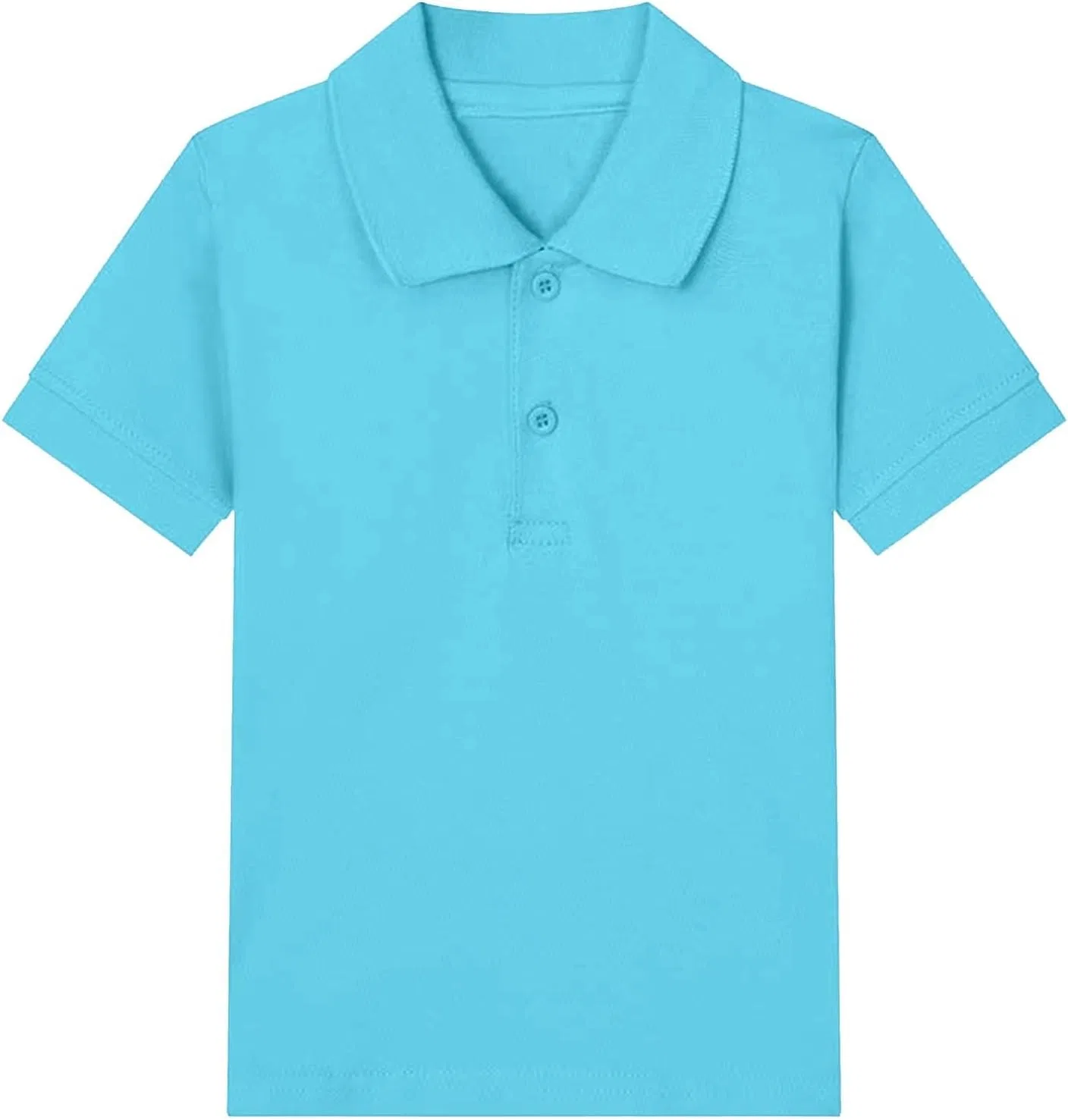Детская футболка поло с коротким рукавом, хлопок, Light Blue
