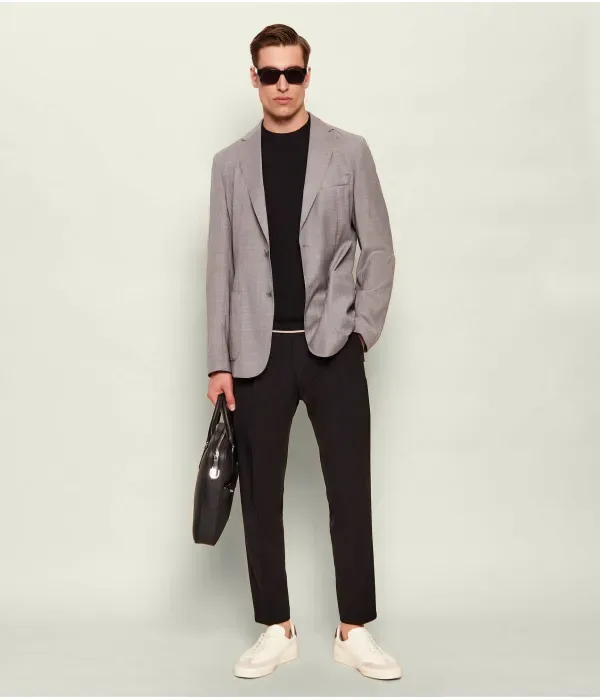 Свитер regular fit Emporio Armani, черный — фото 2