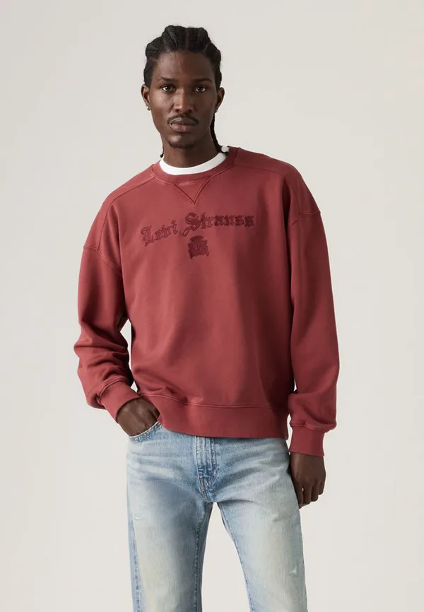 Свободная толстовка с графическим принтом Levi'S, Alt Prep Applique 2 Oxblood