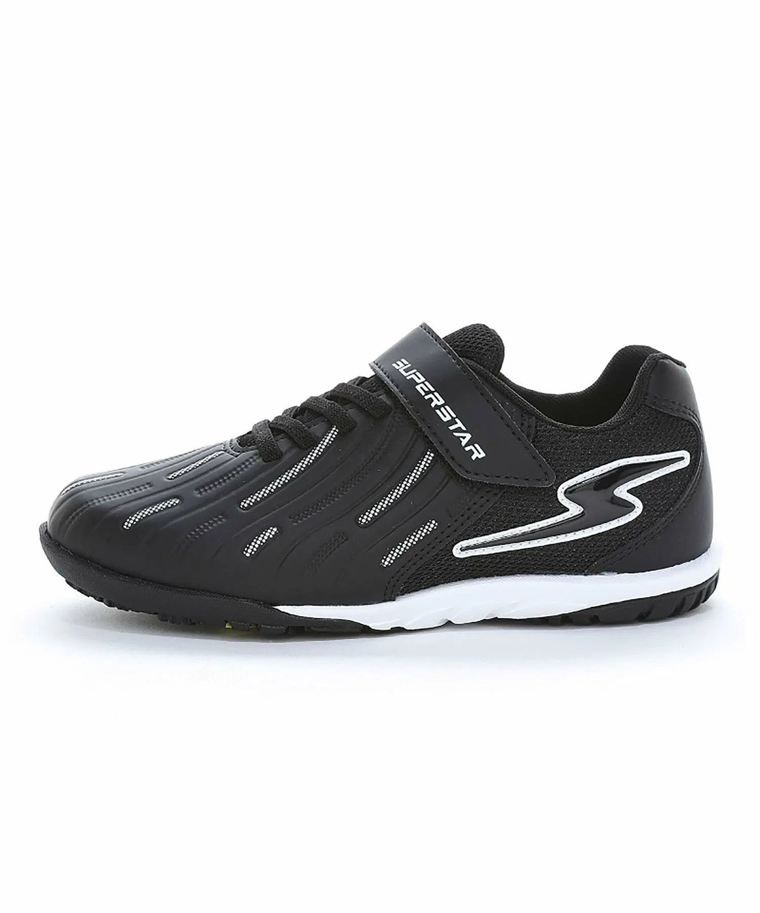 Детские кроссовки MoonStar SS J1247 черного цвета Superstar, black — фото 4