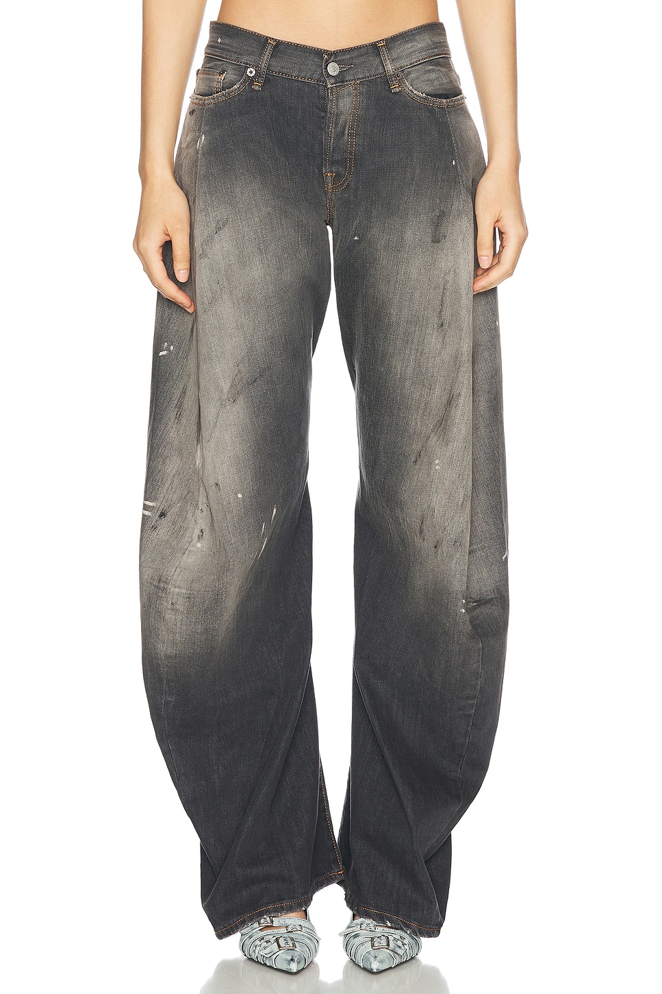 

2006 Trafalgar Джинсы с широкими штанинами Acne Studios, Black