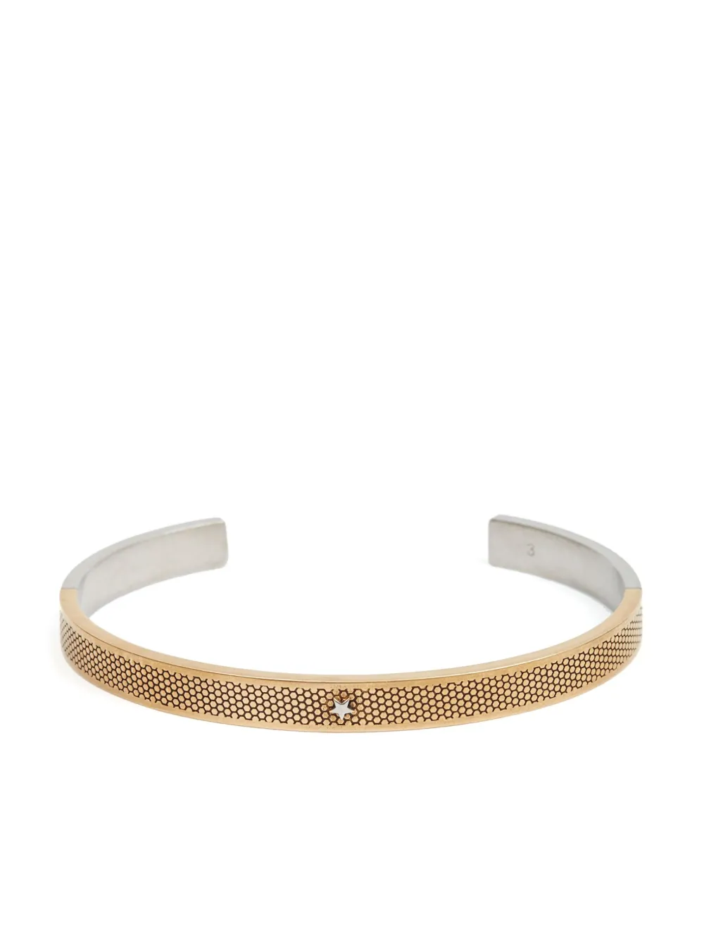 

Фактурный браслет-кафф с декором Star MAISON MARGIELA, золотой