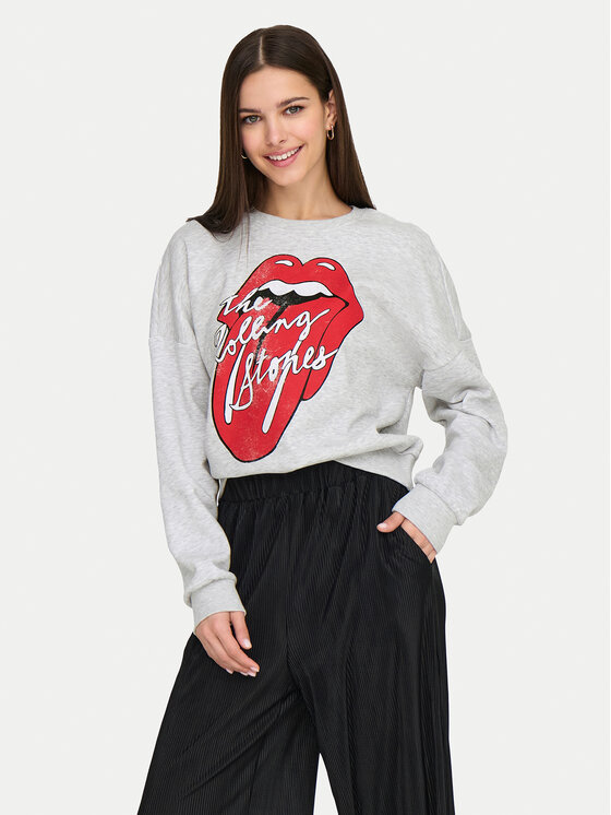 

Толстовка обычного кроя Rolling Stones 15345927 Only, серый