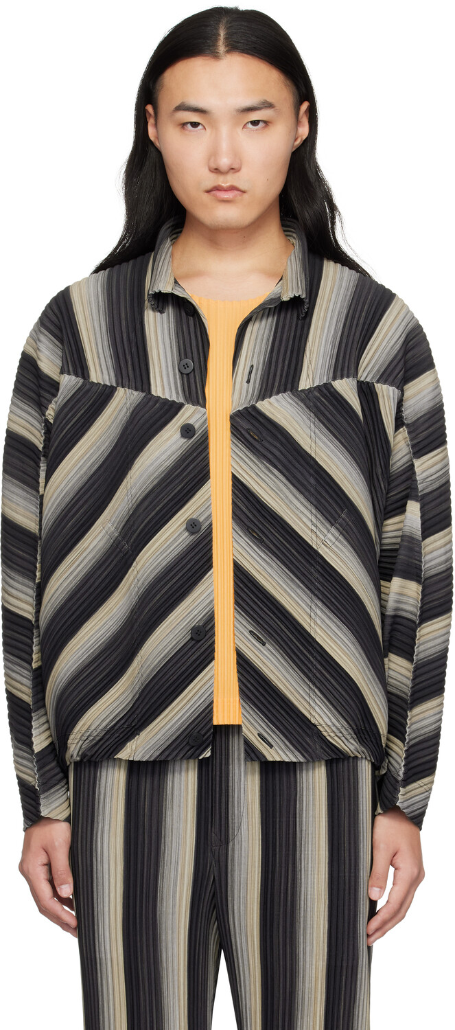 

Куртка Ronan Bouroullec Edition RB_Stripes 2 HOMME PLISSe ISSEY MIYAKE
