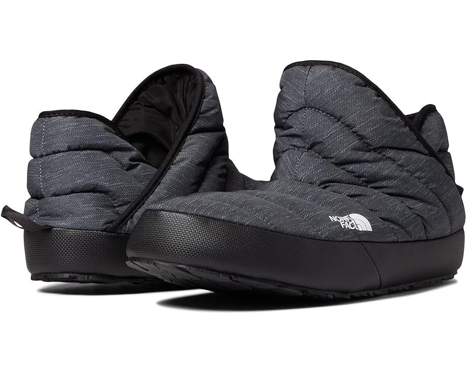 Тапочки The North Face ThermoBall Traction Bootie, цвет Phantom Grey Heather Print/TNF Black